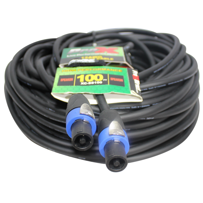 ProX XC-SS100 100 Ft. Speak Twist 2 Conductor 12AWG High Performance Speaker Cable - view 2