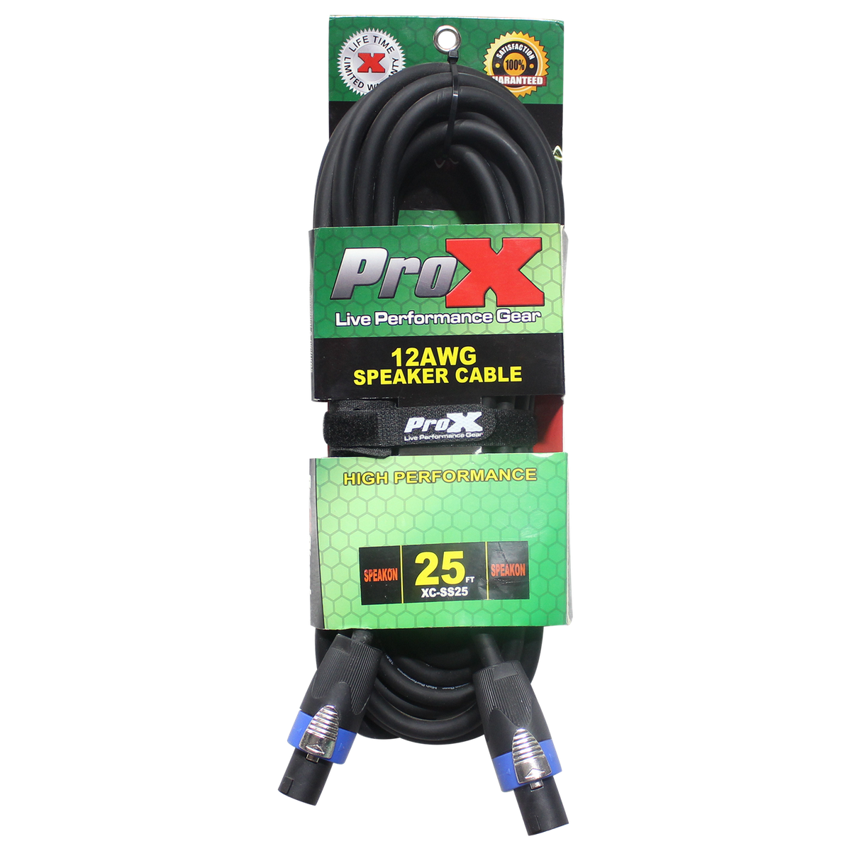 ProX XC-SS25 25 Ft. Speak Twist to Speak Twist 2 Conductor 12AWG High Performance Speaker Cable - view 2