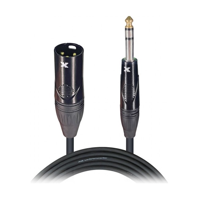 PRO X XC-SXM25 25 Ft. Balanced XLR M to 1/4" TRS M High Performance Audio Cable