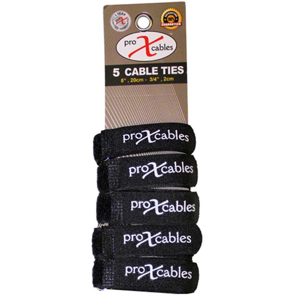 ProX XC-T5 Cable Tie Hook & Loop Pack of 5pcs - view 2