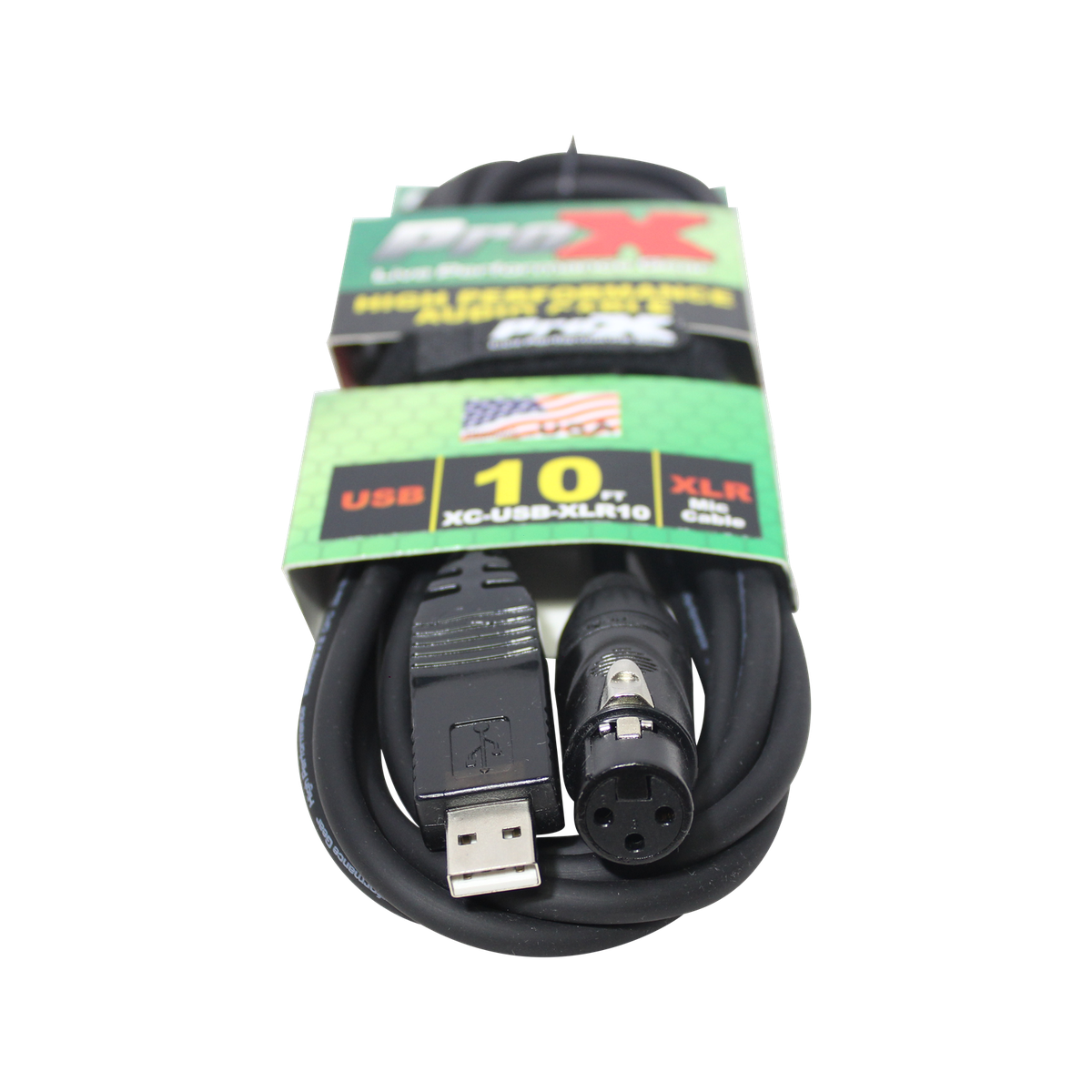 ProX XC-USB-XLR10 10 Ft XLR-F to USB High Performance Audio Cable - view 2