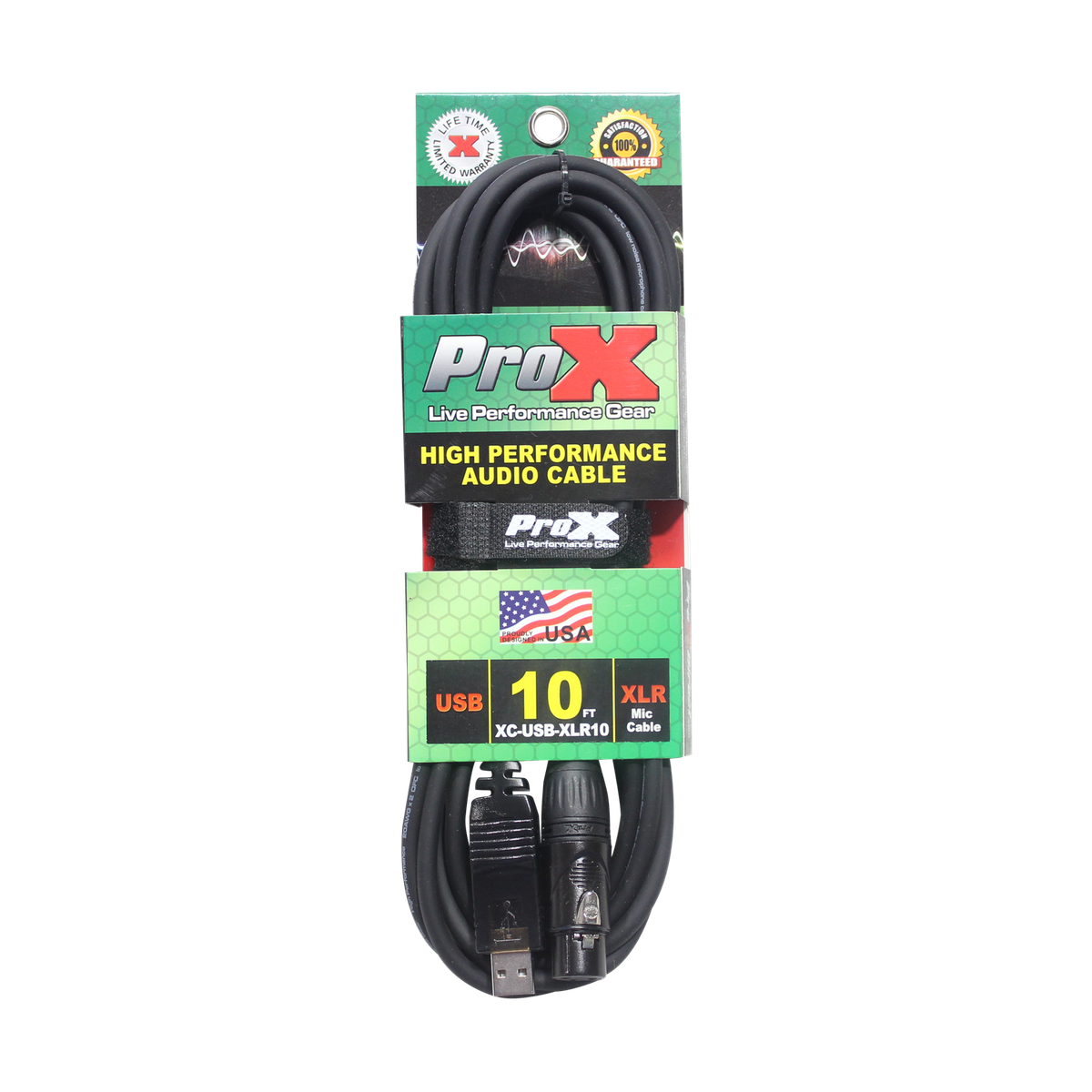 ProX XC-USB-XLR10 10 Ft XLR-F to USB High Performance Audio Cable - view 3