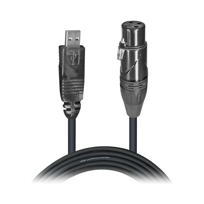 ProX XC-USB-XLR25 25 Ft XLR-F to USB High Performance Audio Cable