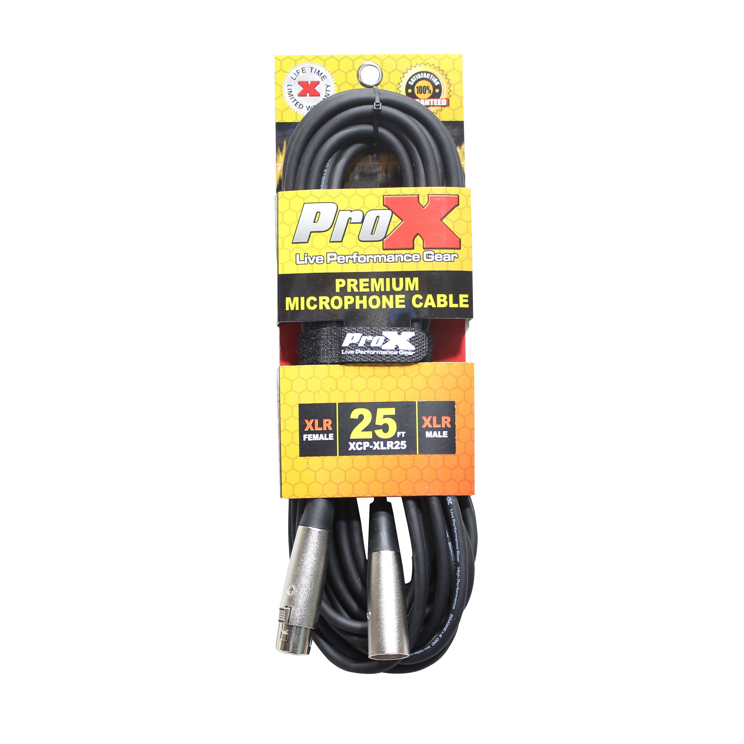 ProX XCP-XLR25 25 Ft. Balanced XLR F to XLR M Premium Audio Microphone Cable - view 2