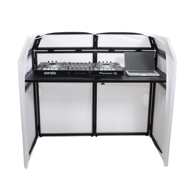 ProX XF-MESAMK2 Mesa MK2 DJ Facade Table Station Includes White & Black Scrims and Padded Carry Bag - view 2