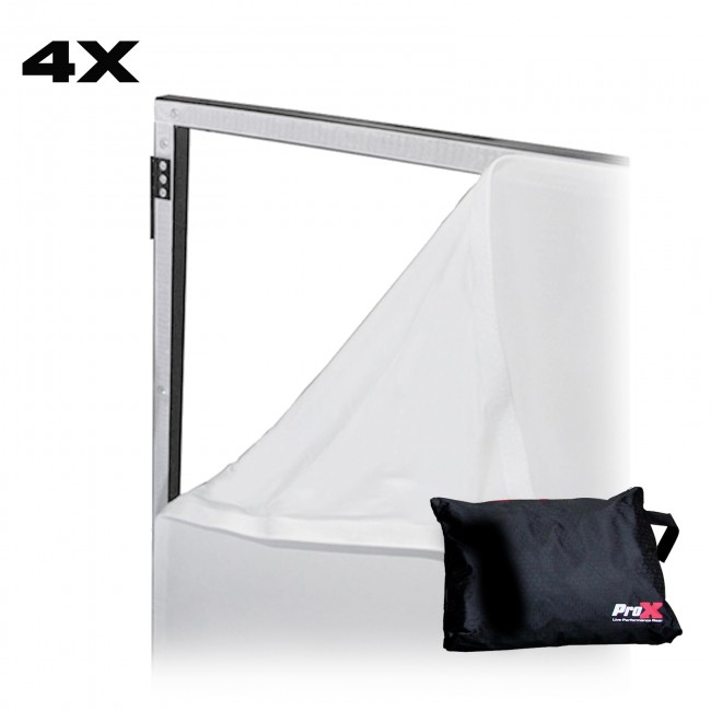 PRO X XF-S3048W Replacement Four Panel x4 Scrim Kit for ProX Facades White Fabric
