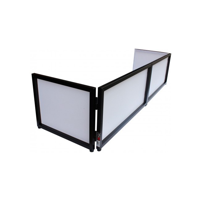 ProX XF-TTFB 6 Ft. Foldable 4-Panel Tabletop DJ Facade with Black and White Scrims and Portable Bag - view 3