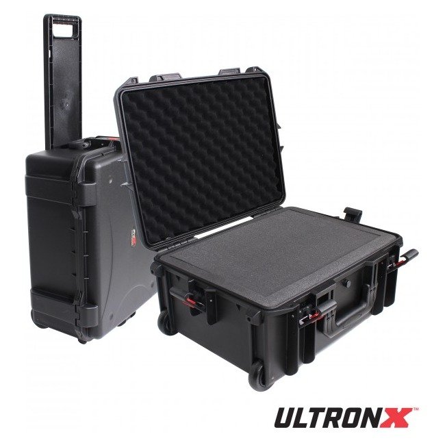 PRO X XM-1102HW UltronX MEDIUM Water Resistant ABS Molded Portable Storage Case for Audio Camera Tactical includes cut pluck foam - 14x19x7.5