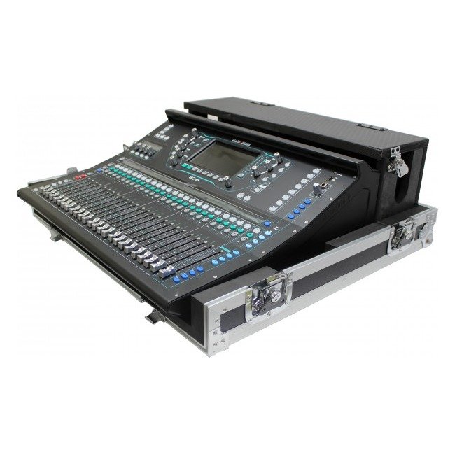 PRO X XS-AHSQ7DHW ATA Digital Audio Mixer Flight Case for Allen & Heath SQ7 Console with Doghouse compartment and Caster wheels