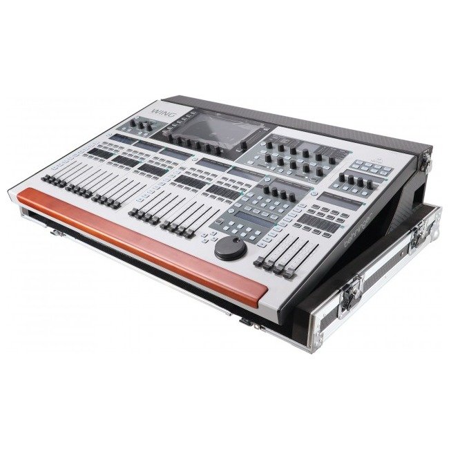PRO X XS-BWING DHW ATA Digital Audio Mixer Flight Case for Behringer WING Console with Doghouse compartment and Caster wheels