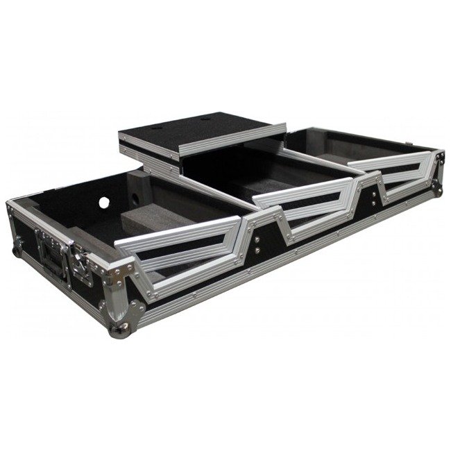 ProX XS-CDIM10WLT Universal DJ Coffin Case for 10" Mixer & 2 (8.5-9.5") CD Players W/Laptop Shelf & Wheels - view 3