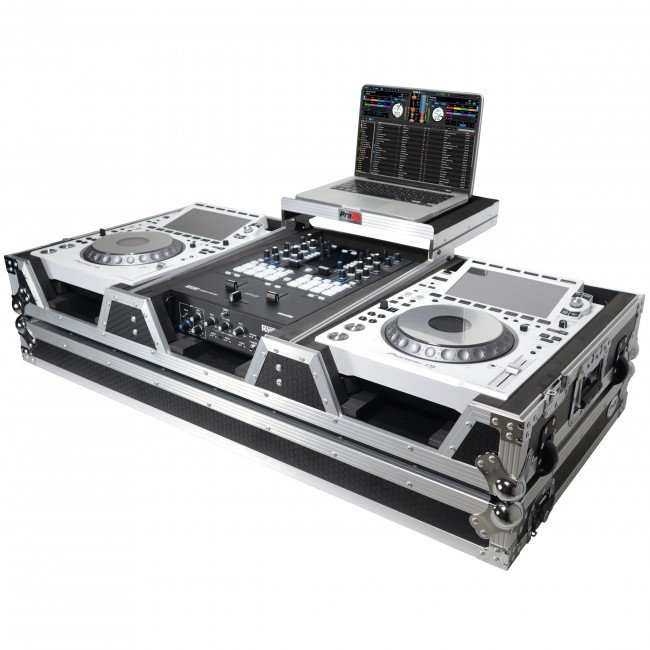 ProX XS-CDM3000WLT Flight Case DJ Coffin for Pioneer Mixer DJM-900NXS2 and 2 CDJ-3000 W-Wheels and Laptop Shelf - view 2