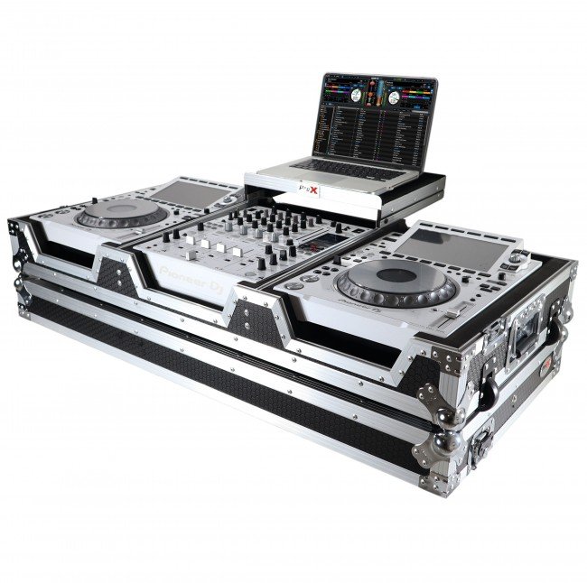 ProX XS-CDM3000WLT Flight Case DJ Coffin for Pioneer Mixer DJM-900NXS2 and 2 CDJ-3000 W-Wheels and Laptop Shelf - view 4