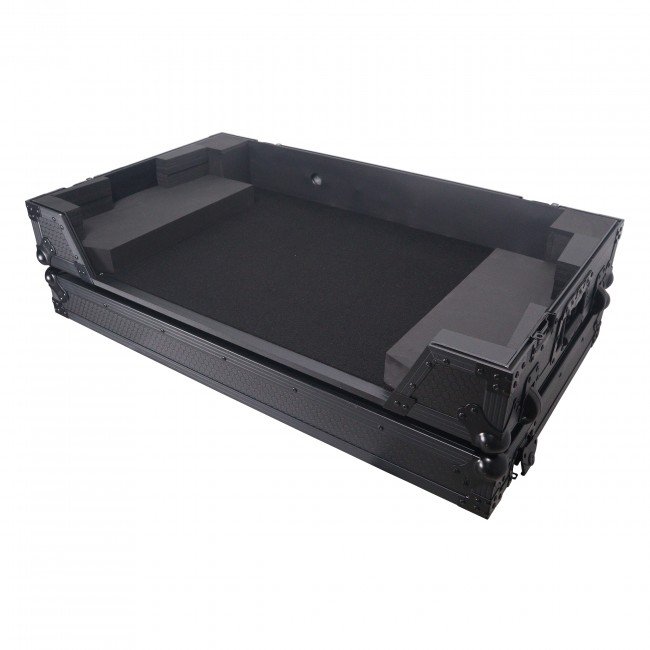 PRO X XS-DDJREV7WBL ATA Style Flight Case for Pioneer DDJ-REV7 DJ Controller with Wheels and 1U Rackspace Black Finish