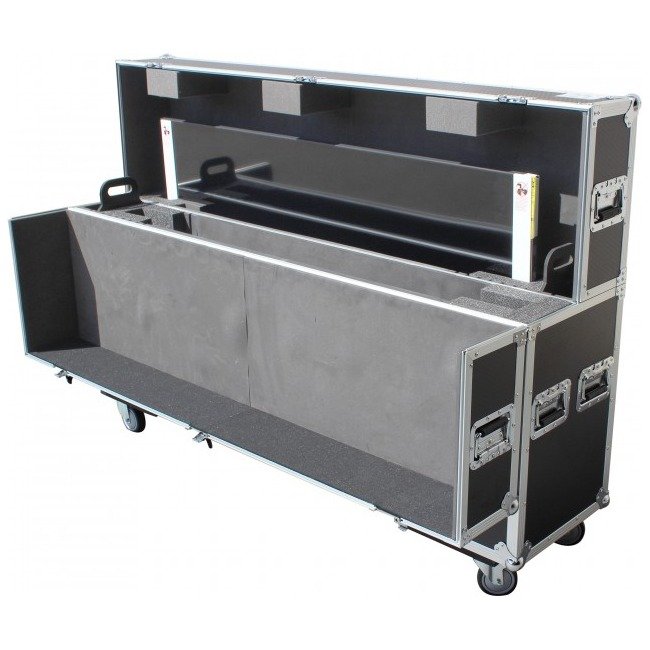ProX XS-LCD5570WX2 Universal Case for Flat Panel Monitor LED-LCD-Plasma TV Dual 55" to 70" Adjustable Flight Case W-4 Inch Casters - view 2