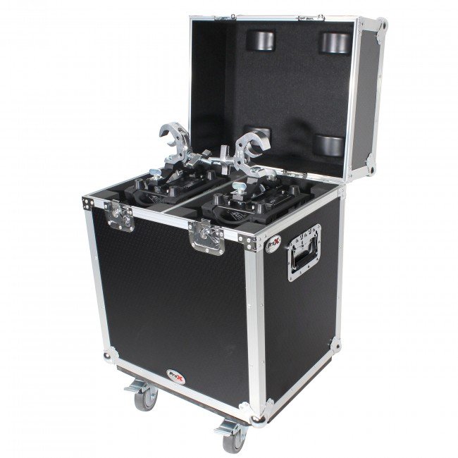 PRO X XS-MH140X2W 140 Style Moving Head Lighting Case for 2 Units with Casters
