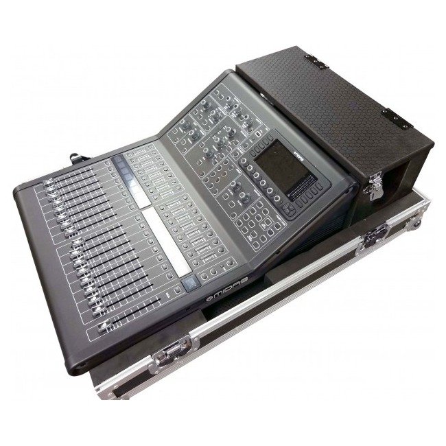 PRO X XS-MIDM32RDHW ATA Digital Audio Mixer Flight Case for Midas M32R Console with Doghouse Compartment and Caster Wheels