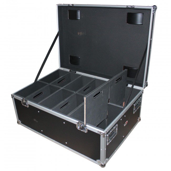 ProX XS-PARU612W Par Can Universal Utility Case 4" Wheels Will Hold 6 of 12" x12" Large or 12 of 12" x 5.5" Slim LED Par Lights - view 3