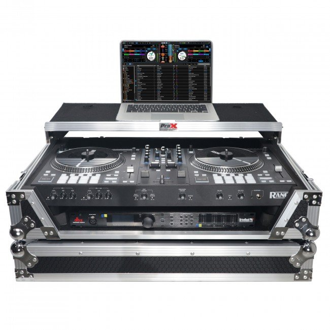 ProX XS-RANEONE WLT Flight Case For RANE ONE DJ Controller with Sliding Laptop Shelf, 1U Rack, and Wheels - view 4