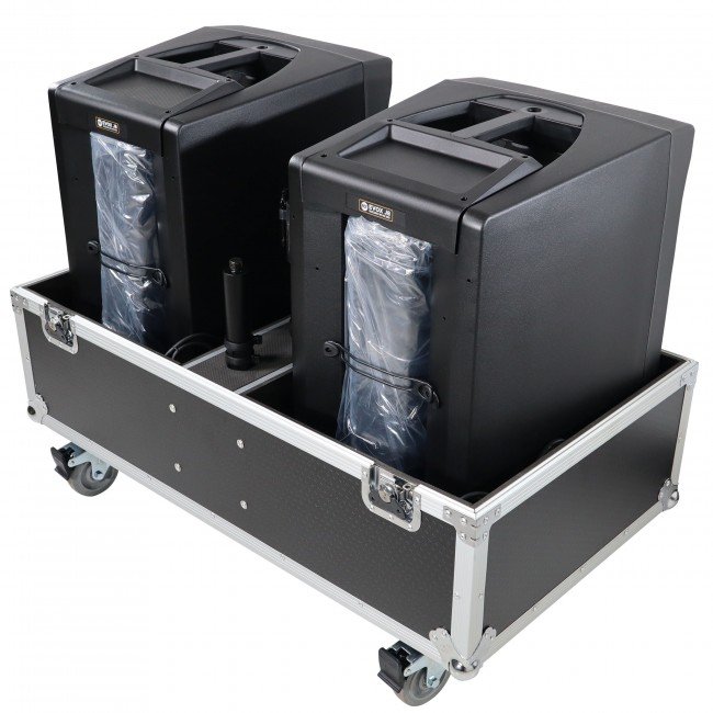 ProX X-RCF EVOX8J8X2W ATA Style Flight-Road Case For RCF EVOX 8 J8 JMIX8 Speaker Array System Fits Two Speakers and Subs - view 3