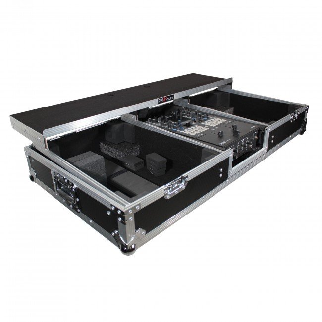 ProX XS-TMC1012WLTFBTL Flight Coffin Case For Rane 72 Mixer and 2 Turntables in Battle Mode W-Laptop Shelf - view 4