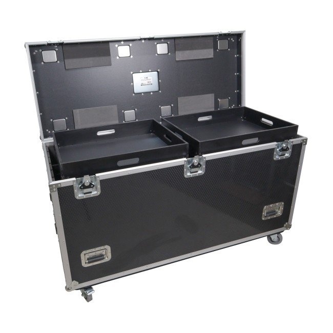 PRO X XS-UTL246036W TruckPax Utility ATA Flight Case Truck Storage Road Case with Dividers Tray and 4" in casters - 24"x60"x36" Ext