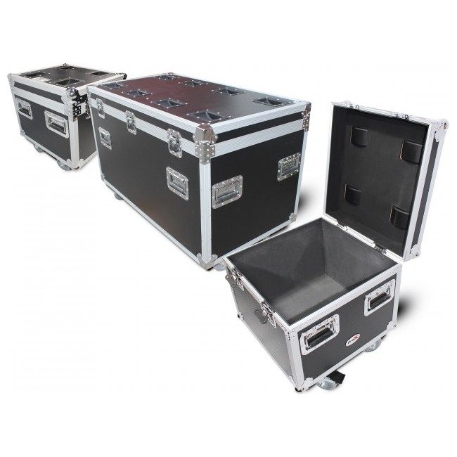 PRO X XS-UTL3PKG Package of 3 Utility ATA Flight Travel Storage Road Case - Includes 1-Large and 2-Half Size with 4" Casters