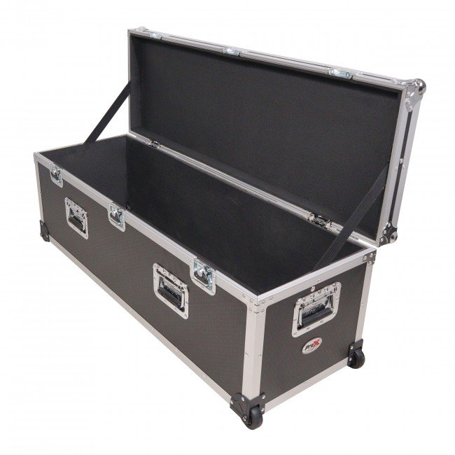 PRO X XS-UTL7 ATA Utility Flight Travel Heavy-Duty Storage Road Case with Low Profile Wheels - 48x16x16 in. Exterior