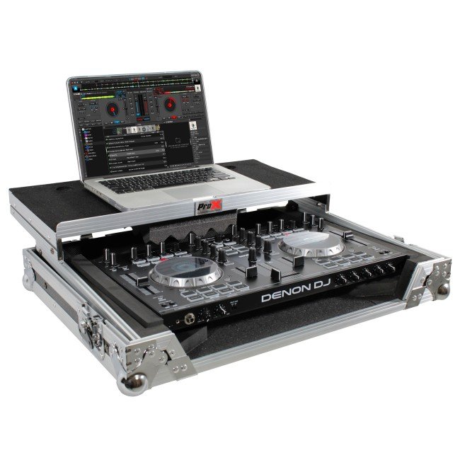 ProX XS-UXLT MK2 Universal Flight Style Road Case for Medium Sized DJ Controllers with Sliding Laptop Shelf - view 3