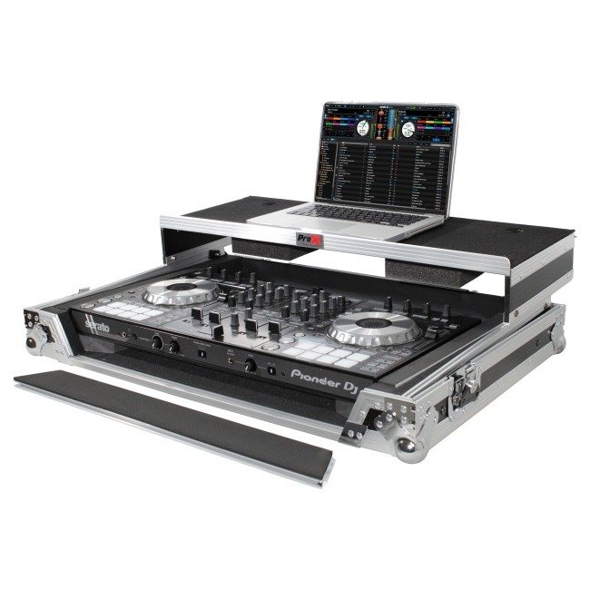 ProX XS-UXXLT Universal Flight Style Road Case for Large Sized DJ Controllers with Sliding Laptop Shelf - view 2