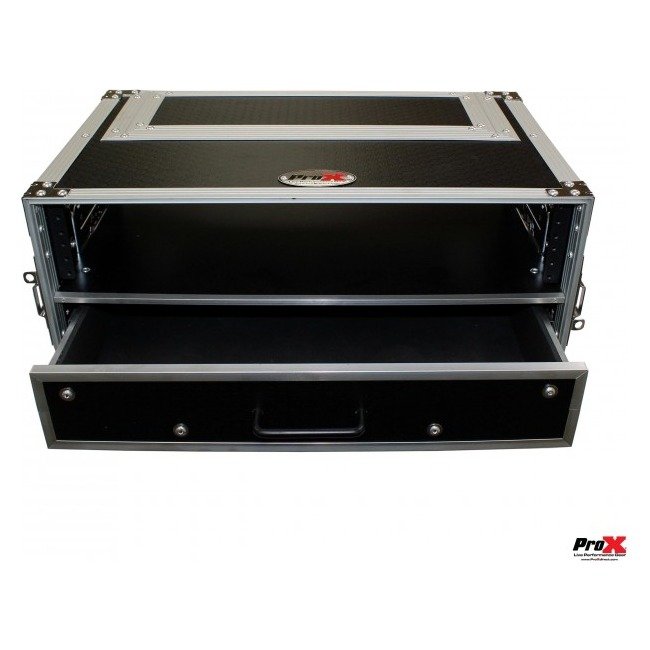 ProX XS-WM2U2DR Flight Case ATA Style Rack Case 12 In. Deep 2U W-2U Drawer - view 2
