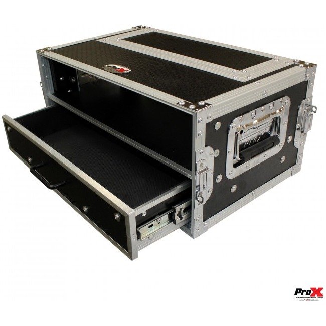ProX XS-WM2U2DR Flight Case ATA Style Rack Case 12 In. Deep 2U W-2U Drawer - view 3