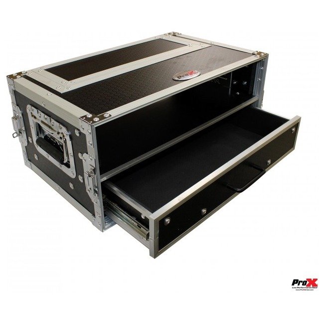 ProX XS-WM2U2DR Flight Case ATA Style Rack Case 12 In. Deep 2U W-2U Drawer - view 4