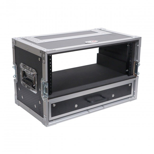 ProX XS-WM4U2DR Flight Case ATA Style Rack Case 12 In. Deep 4U W-2U Drawer - view 3