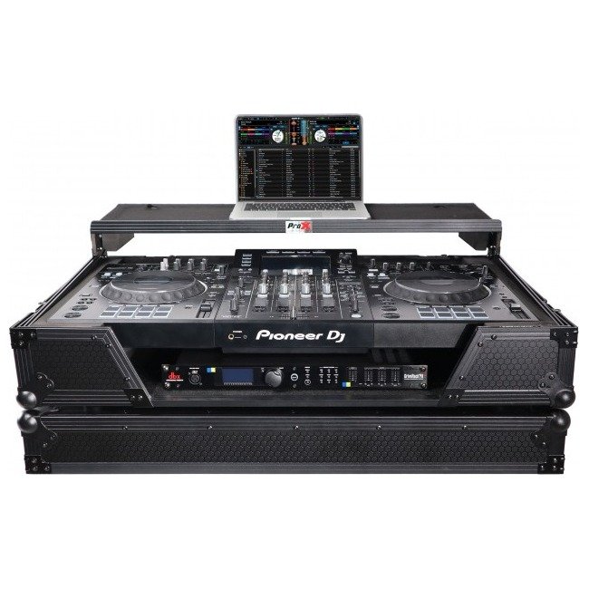 ProX XS-XDJXZ WLTBL ATA Flight Case For Pioneer XDJ-XZ DJ Controller with Laptop Shelf 1U Rack Space and Wheels - Black - view 3