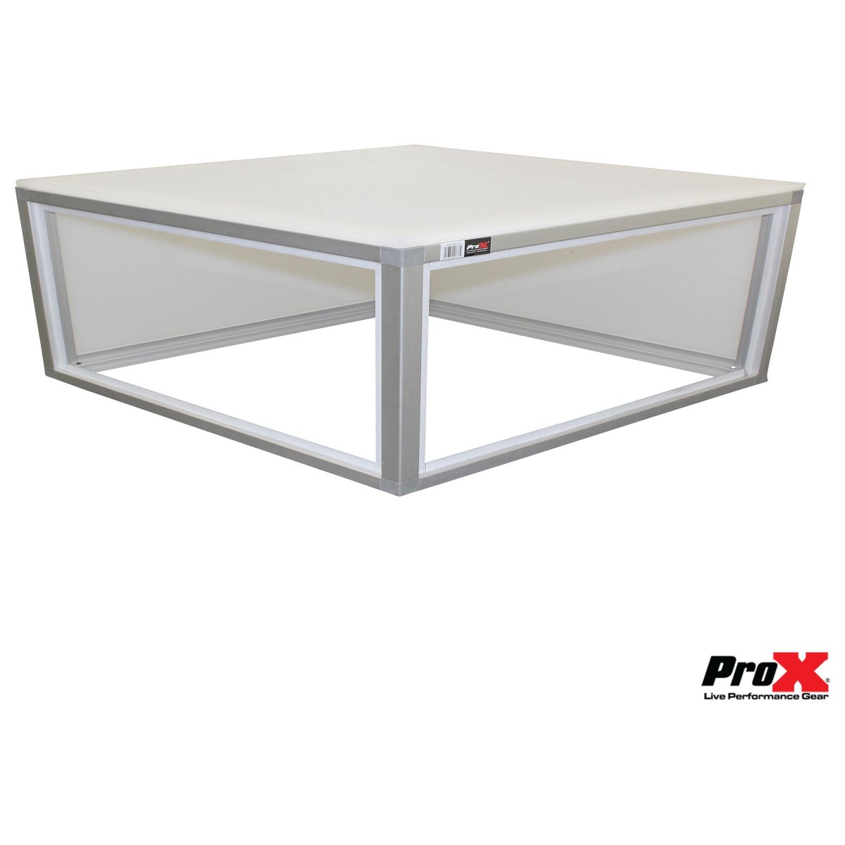 ProX XSA-2X2-8 Lumo Stage Acrylic Stage 2'x'2x8" Platform Cube Light Box Section for Disco Style Dance Floor - Includes 2 side Panels - view 3