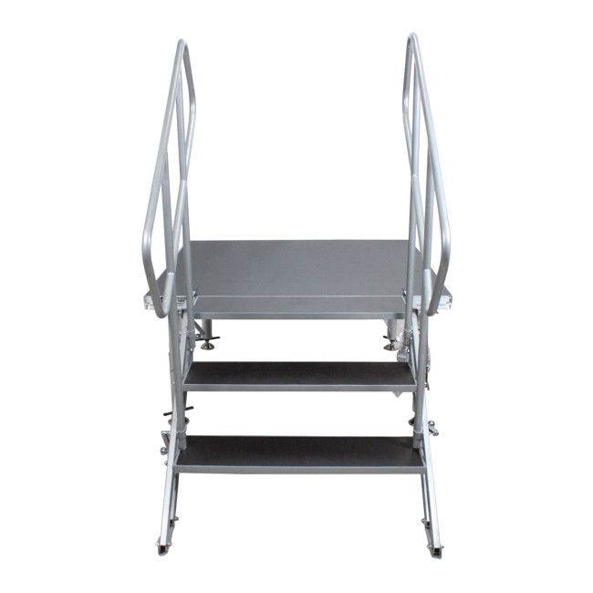ProX XSQ-ST3 StageQ 3 Step Heavy Duty Foldable Adjustable 18 to 28 Inch with Rail - view 3
