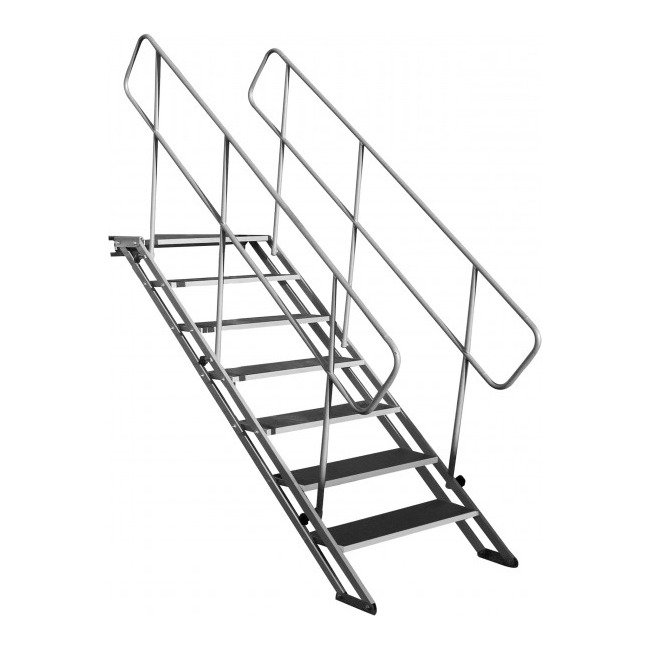 PRO X XSQ-ST7 StageQ Heavy Duty Foldable 48 Inch 7-Step Unit