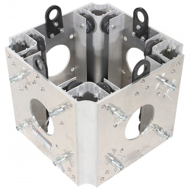 PRO X XT-BLOCK-MK2 Ground Support Sleeve Block 4 way corner for F34 Truss Segment Systems for roof system Structure Hoists Applications