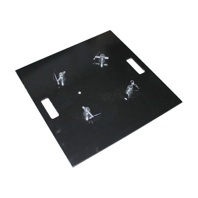 PRO X XT-BP2424S 24" Steel 10mm Truss Base Plate for F34 F32 F31 Conical Square Truss with Connectors Black Finish