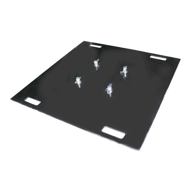 PRO X XT-BP3636S 36'' Steel 10mm Truss Base Plate for F34 F32 F31 Conical Square Truss with Connectors - Black Finish