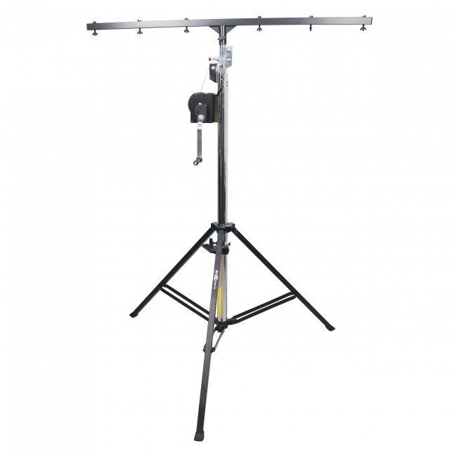 PRO X XT-CRANK14FT-220 14 Ft Heavy-duty Lighting Crank Stand for Lifting Truss 220 lbs Capacity Incl 5ft T-Bar