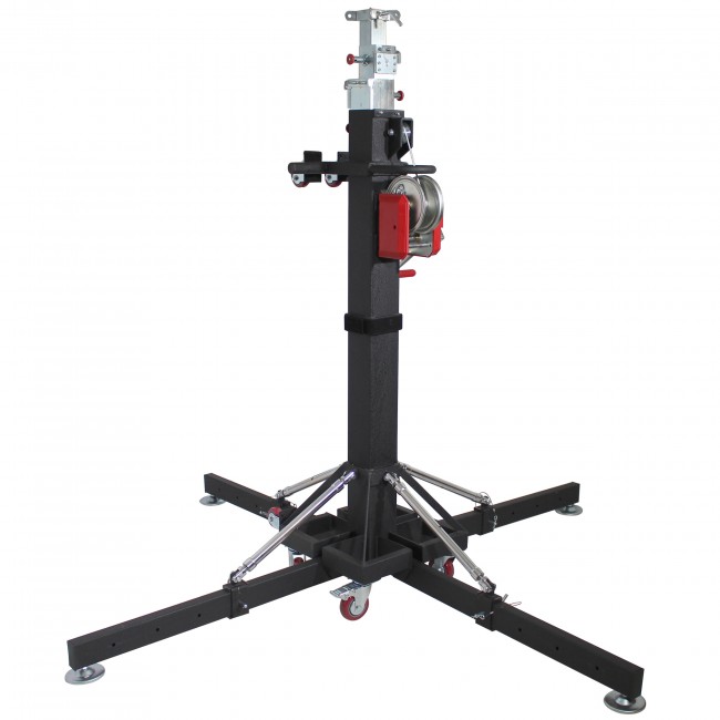 ProX XT-CRANK18FT-500 18 Ft Lighting Heavy-Duty Crank Truss Stand 500 Lb. Capacity with Outriggers Center Load18'Includes T-Adapter Truss Mount - view 2