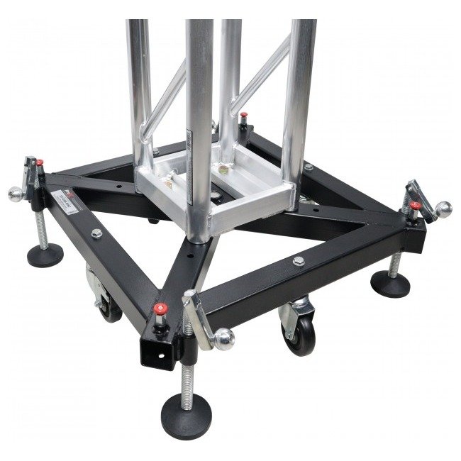 ProX XT-GSBMK3 Universal Vertical Tower Truss Ground Support Base on Wheels with Leveling Jacks for F34, F44 and 12" Bolt truss - view 3