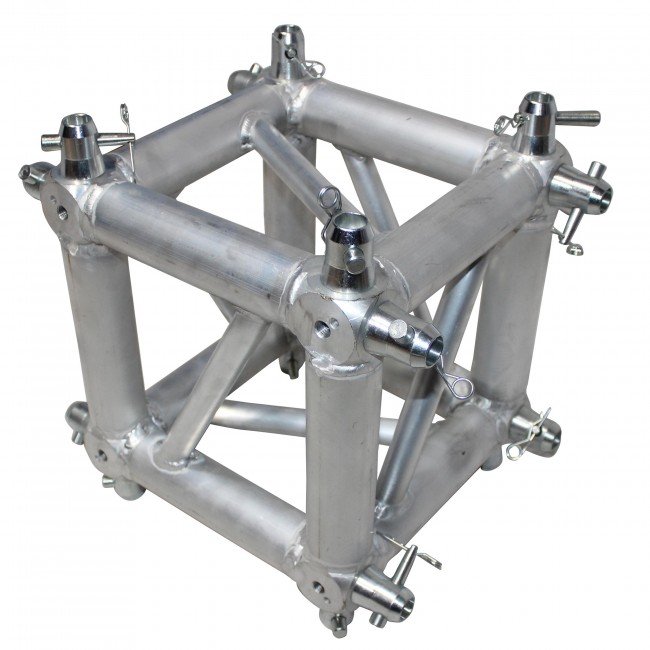 PRO X XT-JB6W-4W 6 Way Square Truss Junction Block - Includes 4 Way 16 Half Conical Couplers
