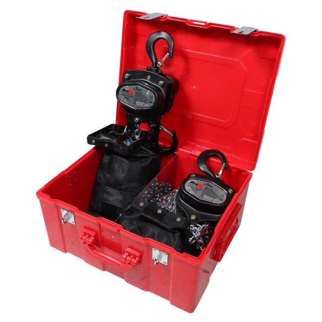 PRO X XT-MCH1TX2-30FT Pair of 1 Ton Manual Chain Hoist with 30 Ft (9 M) Chain for Stage Truss roof system and line array speakers