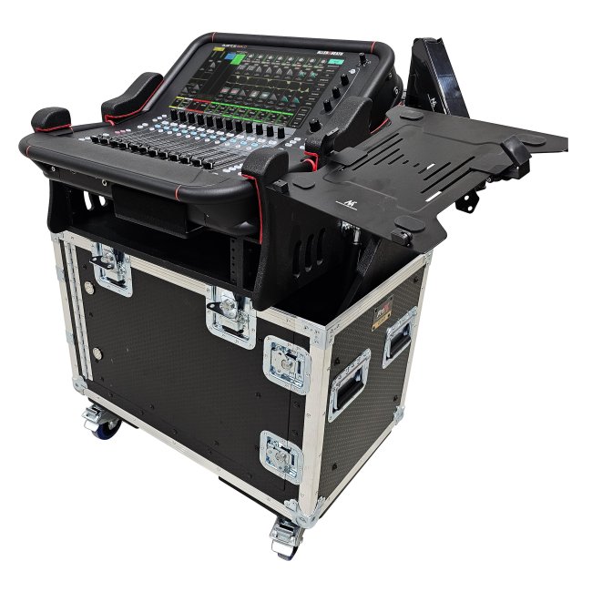 PRO X XZR-AHAVANTSOLO2ULMA Allen and Heath AVANTIS SOLO Flip-Ready Hydraulic Console Easy Retracting Lifting w/ 2U Rack Space Case by ZCASE