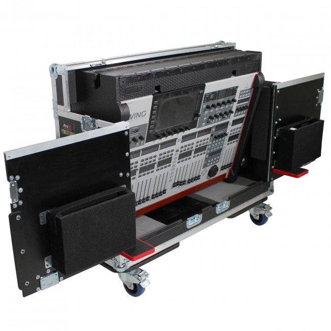 ProX XZF-BWING Behringer Wing Flip-Ready Hydraulic Console Easy Retracting Lifting Flight Case and wheels - view 3