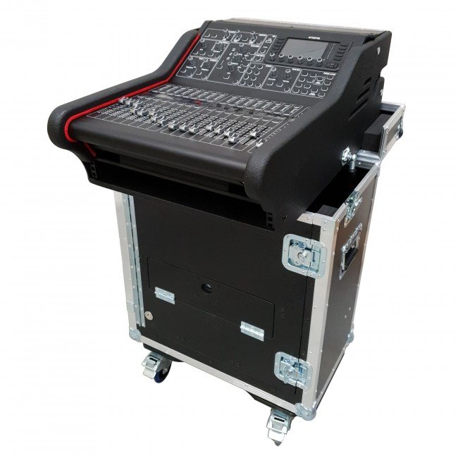 PRO X XZF-MID M32R MIDAS M32R Flip-Ready Hydraulic Console Easy Retracting Lifting 1U Rack Space Case by ZCASE