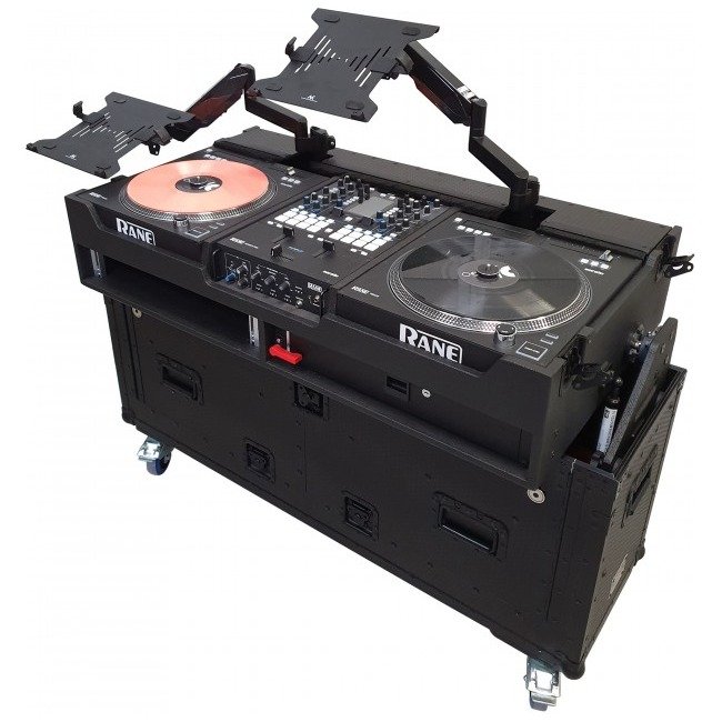 ProX XZF-RANE1272 Flip-Ready Easy Retracting Hydraulic Lift Case for RANE Twelve Seventy and Seventy Two MKII Series , with Two Laptop Arms - view 4